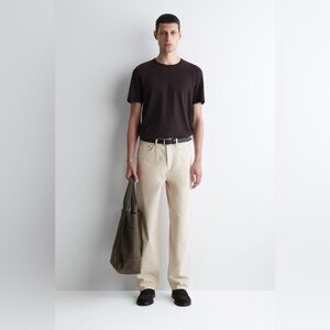 COS Men's Rider Wide Leg Light Beige Jeans Size 32 NWT